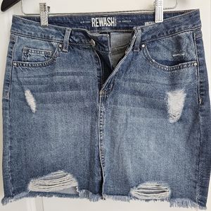 Women's Rewash Brand mini Denim Skirt